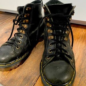 Black Dr. Marten boots